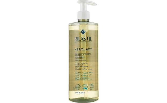 Rilastil Xerolact Cleansing Oil 750 ml | Face & Body Cleasing Oil